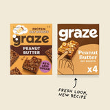 Graze Protein Peanut Butter Vegan Snack Bars   4 per pack GOODS M&S   