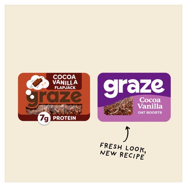 Graze Protein Cocoa Vanilla Vegan Snacks With Oats   50g GOODS M&S   