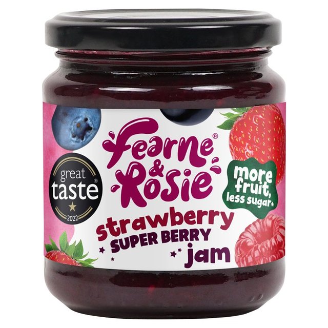 Fearne and Rosie Reduced Sugar Strawberry Superberry Jam    310g