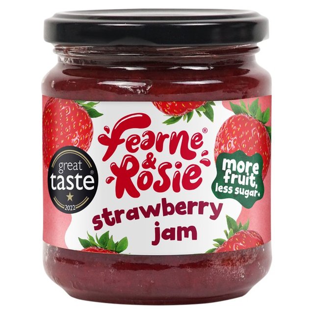 Fearne and Rosie Reduced Sugar Strawberry Jam    310g