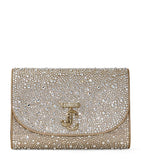 Jimmy Choo crystal-embellished curve clutch bag - British product