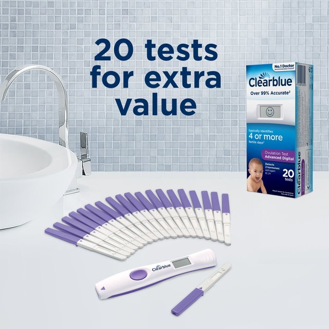 Clearblue Advanced Digital Ovulation Test Dual Hormone (20 per pack)   20 per pack GOODS M&S   