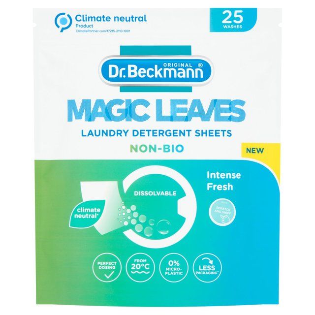 Dr. Beckmann Magic Leaves Laundry Detergent Sheets Non-Bio   25 per pack GOODS M&S   