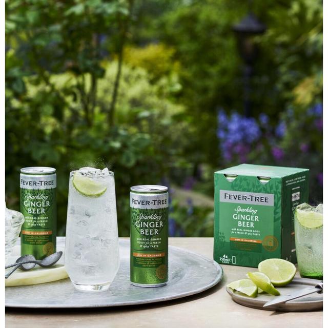 Fever-Tree Light Ginger Beer   4 x 250ml GOODS M&S   