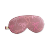 Smug Cloud padded satin sleep mask Mocha Bows (British brand)