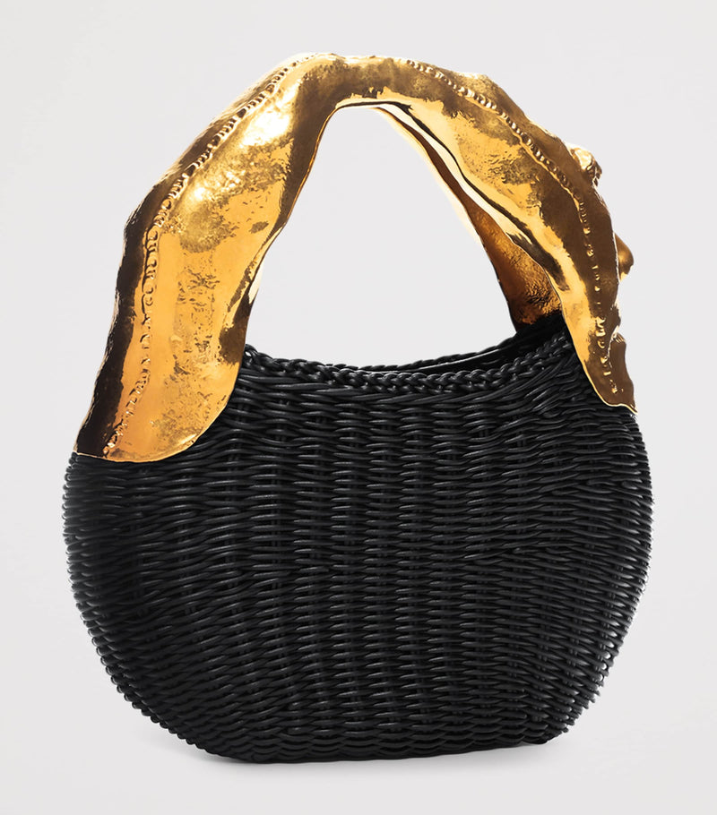 Schiaparelli Anatomy basket bag calfskin metal handle, UK version