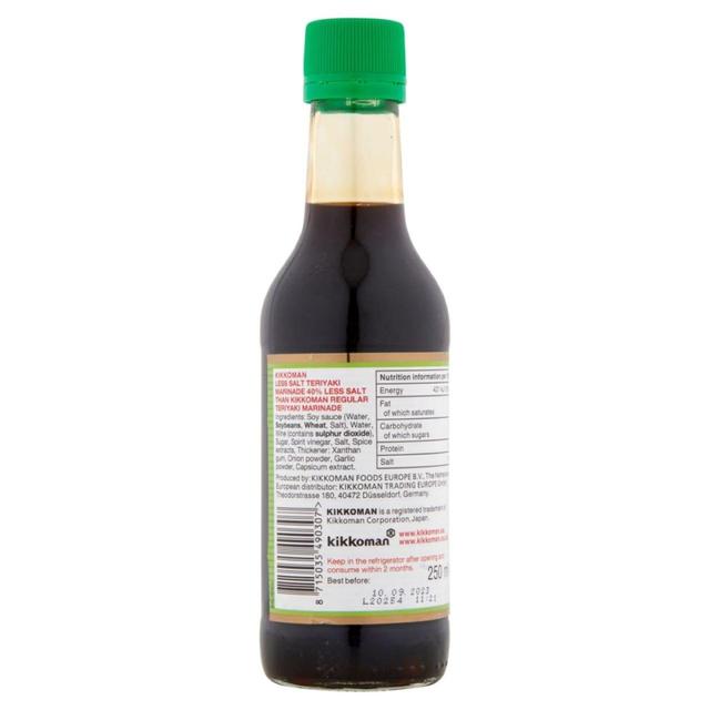 Kikkoman Less Salt Teriyaki Marinade   250ml