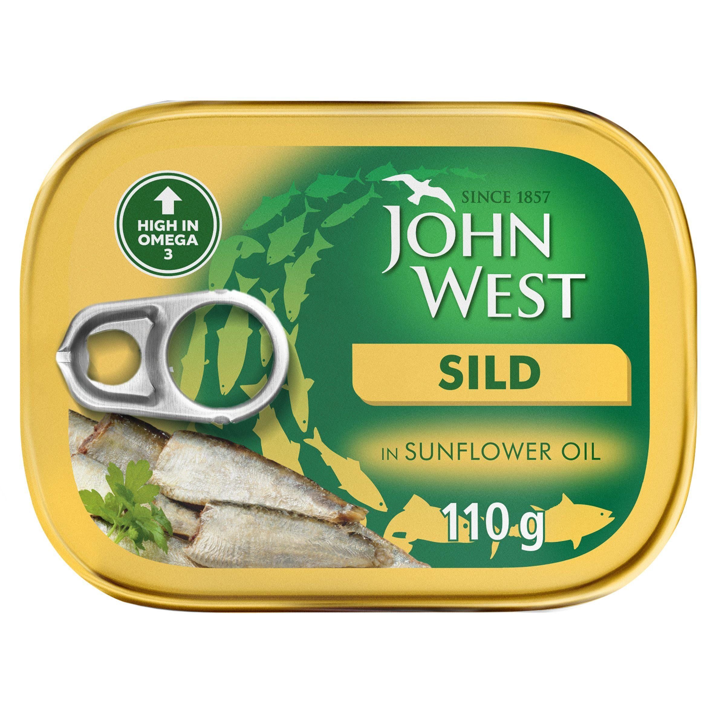 John West Sild in Sunflower Oil 110g (75g*) Fish Sainsburys   