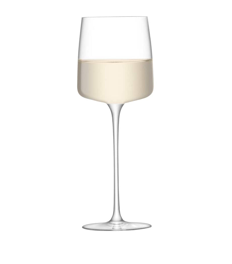 LSA International Metropolitan white wine glasses set of 4 350ml, UK version