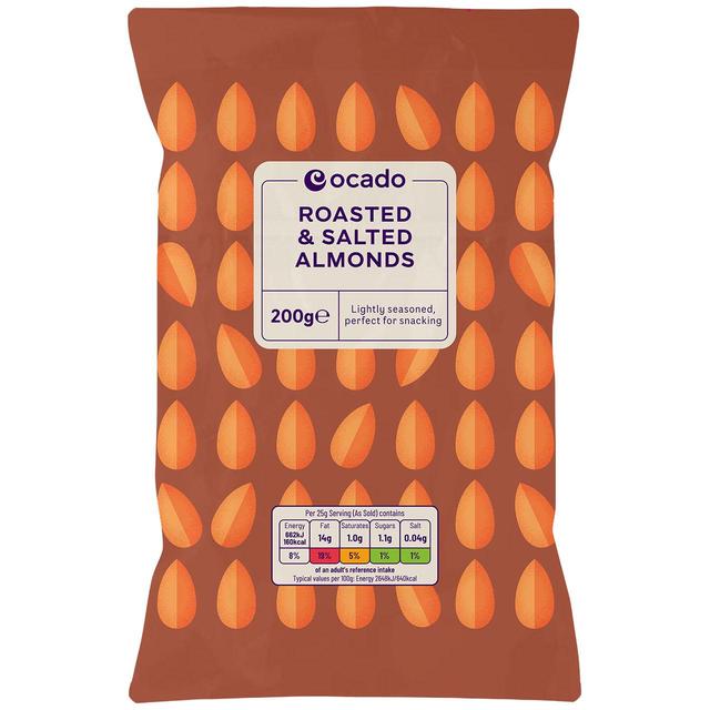 Ocado Roasted & Salted Almonds   200g GOODS M&S   