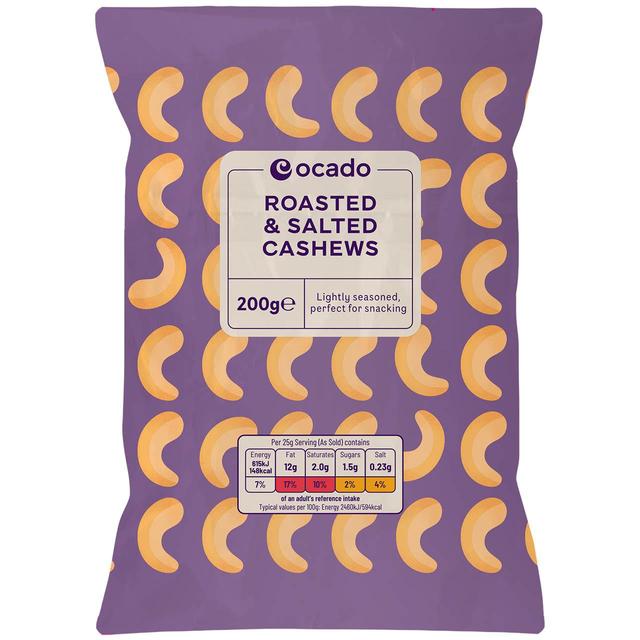 Ocado Roasted & Salted Cashews   200g GOODS M&S   