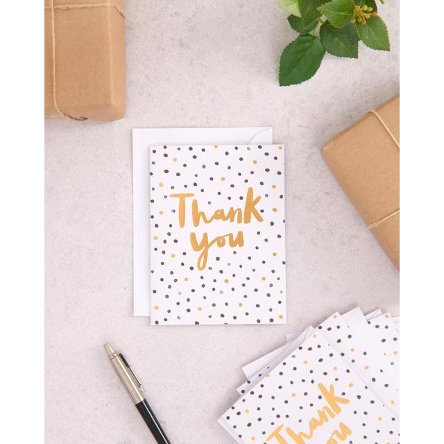 Spotty Thank You Card Pack   10 per pack