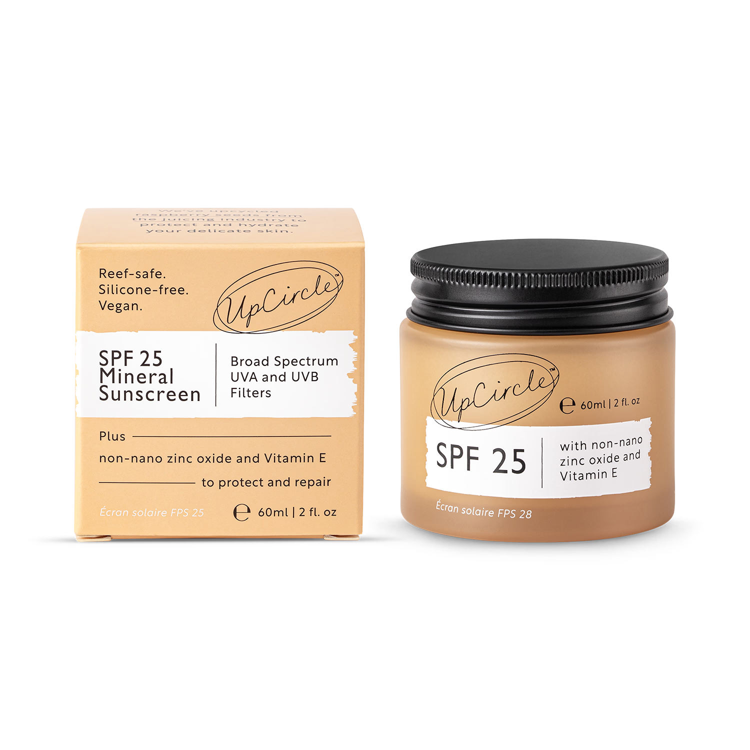 UpCircle mineral sunscreen SPF 25 60ml (British brand)