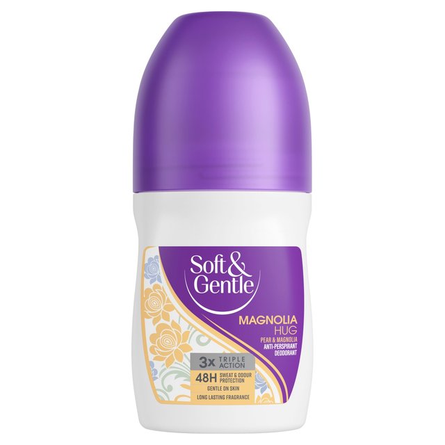 Soft & Gentle Magnolia Hug Roll On Deodorant 48 Hour Protection   50ml