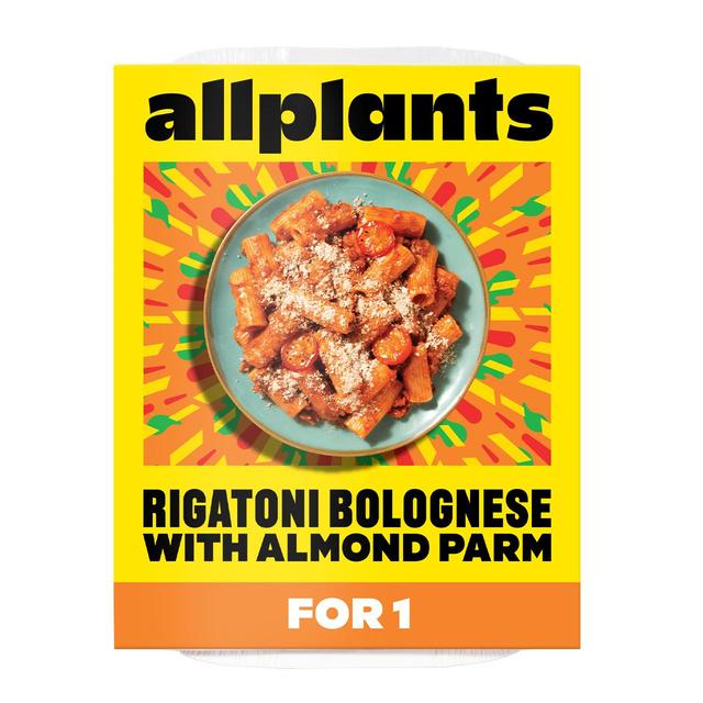 allplants Rigatoni Bolognese with Almond Parm for 1   378g GOODS M&S   