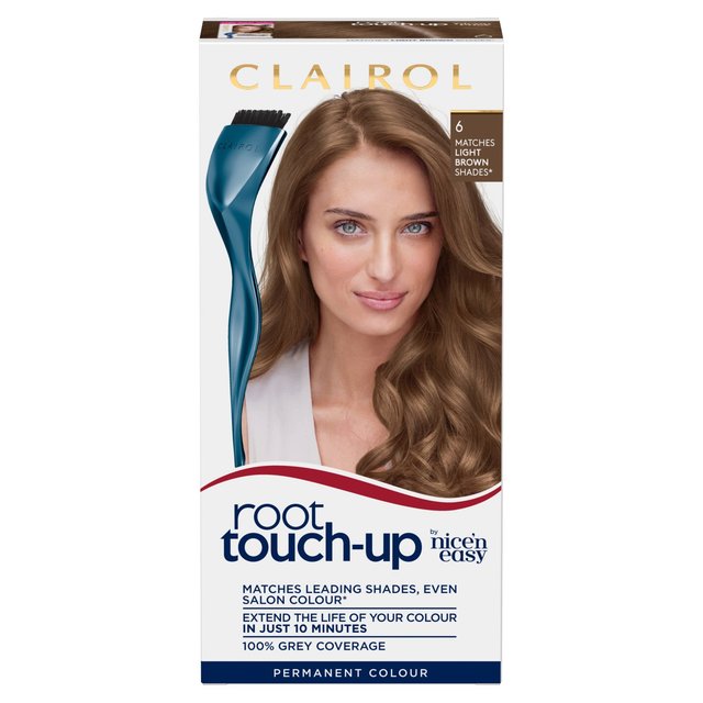 Clairol Root Touch-Up Hair Dye 6 Light Brown GOODS M&S   