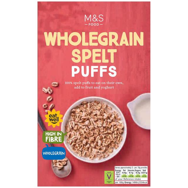 M&S Organic Wholegrain Spelt Puffs   100g