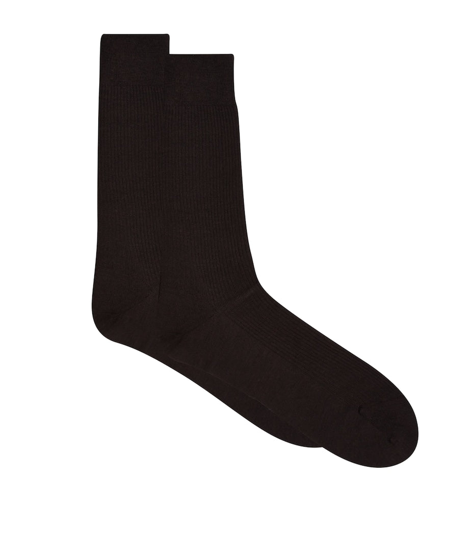 Pantherella merino wool-blend short socks, imported from the UK