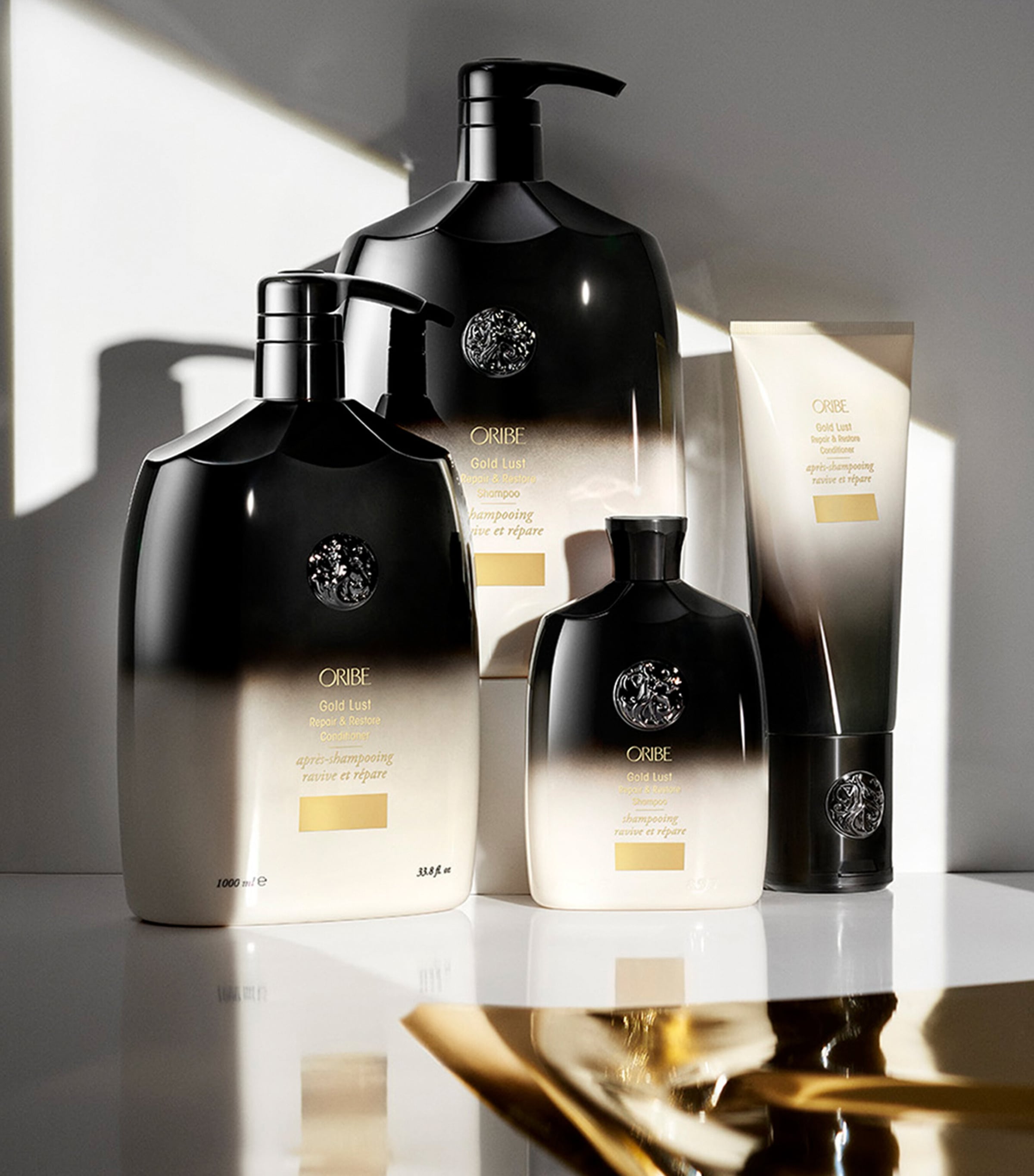 Oribe Gold Lust Repair & Restore Shampoo 1000ml, imported from the UK