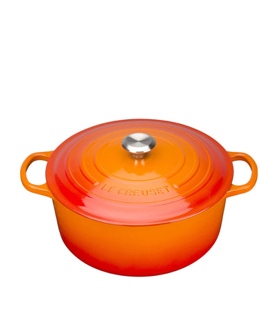Harrods Le Creuset Cast Iron Round Casserole Dish 20cm- Buy online at McGrocer