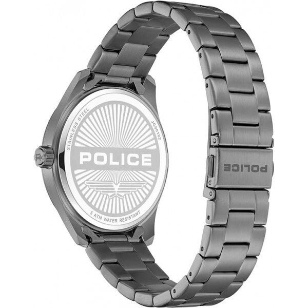 Police Gunmetal Mens Grille Watch, UK version