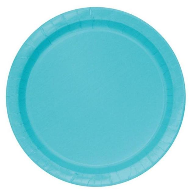 Terrific Teal Recyclable Paper Large Plates   8 per pack GOODS M&S   