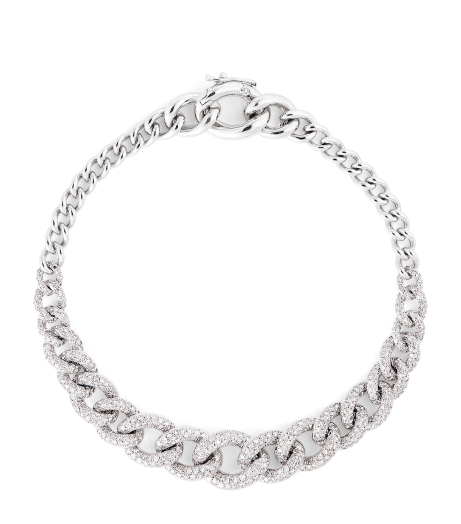 SHAY pavé white gold diamond bracelet, UK version