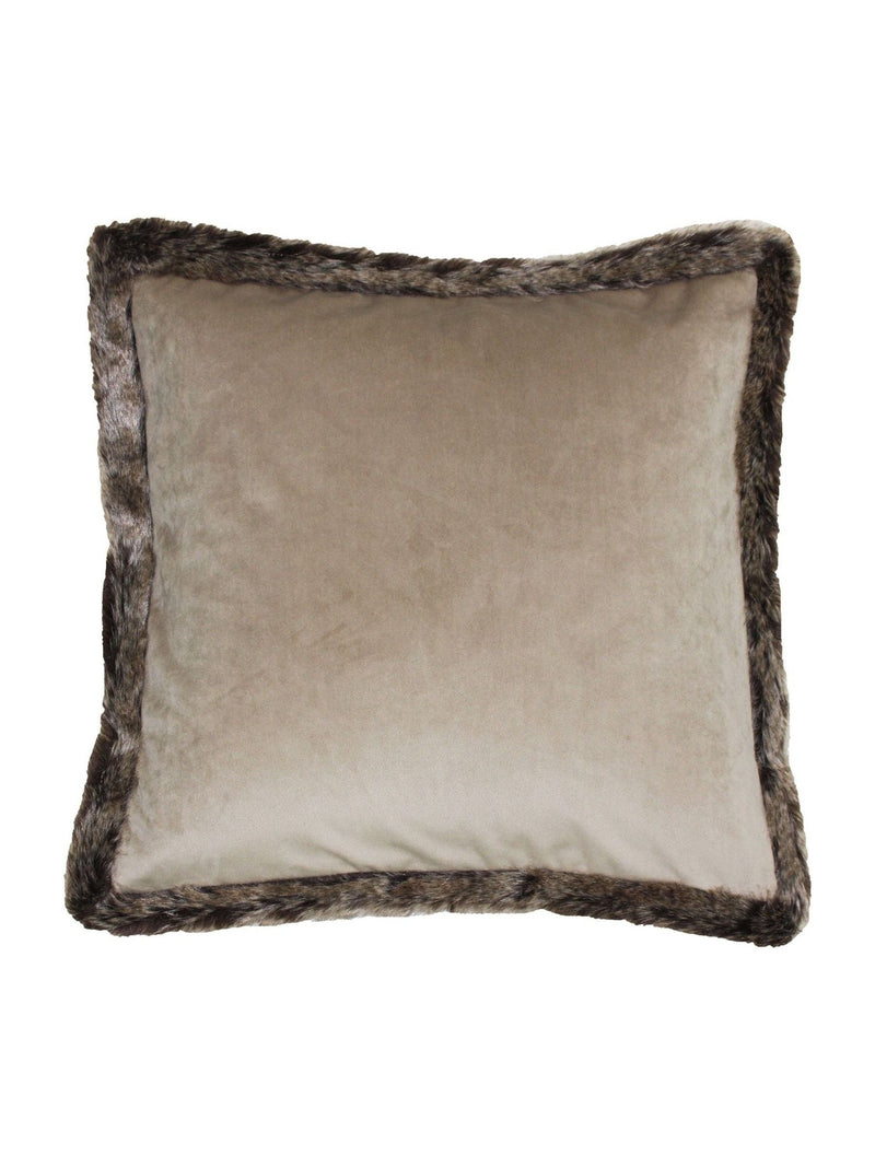 Riva Paoletti Kiruna cushion faux fur trim 45cm (British brand)