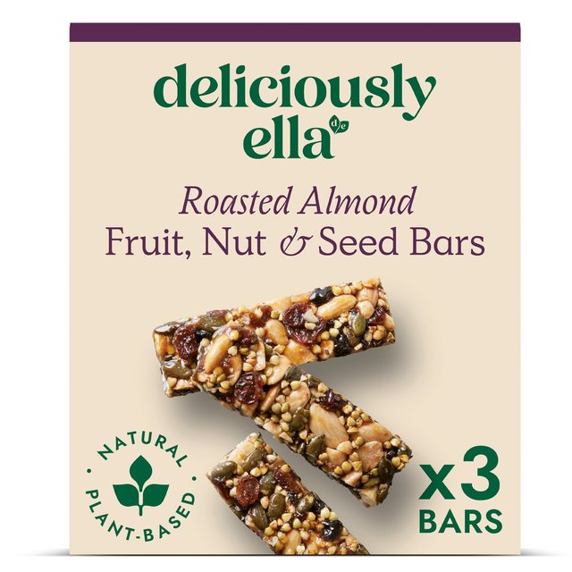 Deliciously Ella Roasted Almond Fruit Nut & Seed Bar   3 per pack