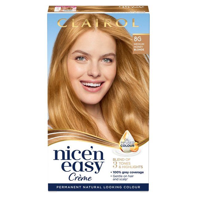 Clairol Nice'n Easy Hair Dye 8G Medium Honey Blonde GOODS M&S   