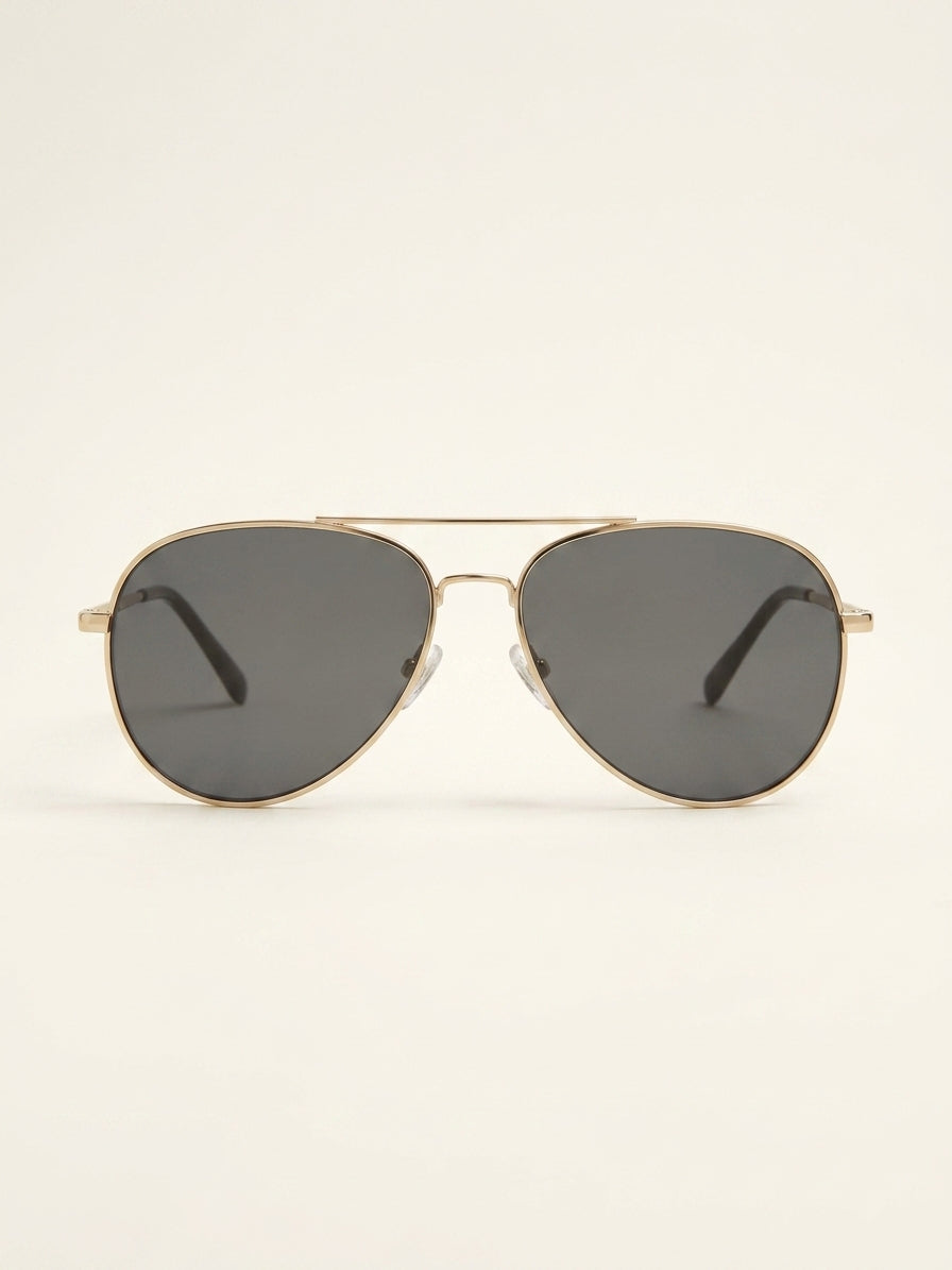 Burberry BE3125 pilot-frame metal sunglasses, imported from the UK