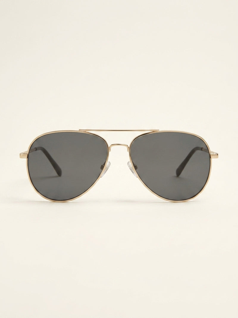 Burberry BE3125 pilot-frame metal sunglasses, imported from the UK
