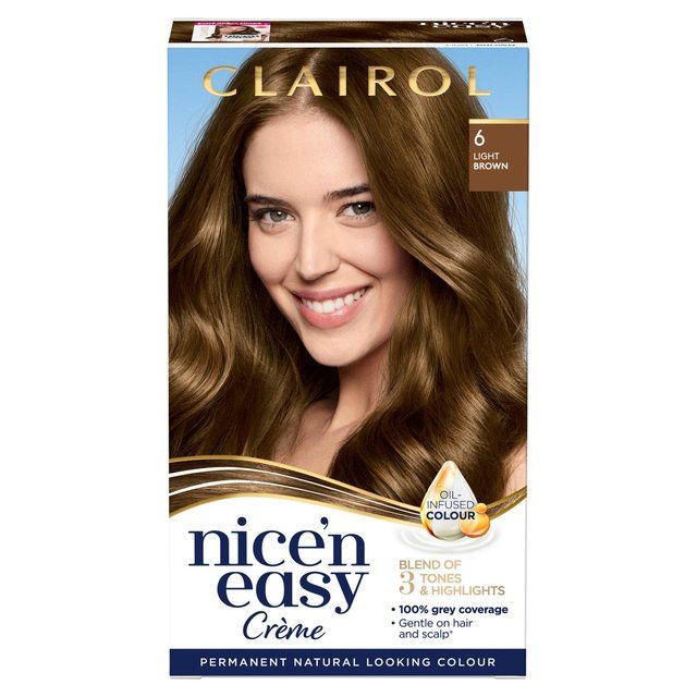 Clairol Nice'n Easy Hair Dye 6 Light Brown GOODS M&S   