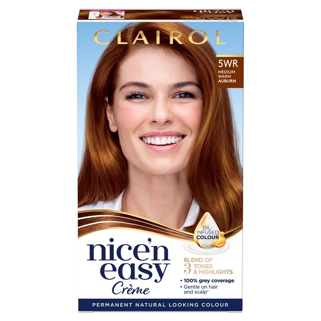 Clairol Nice'n Easy Hair Dye 5WR Medium Warm Auburn GOODS M&S   