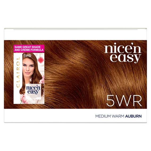 Clairol Nice'n Easy Hair Dye 5WR Medium Warm Auburn GOODS M&S   