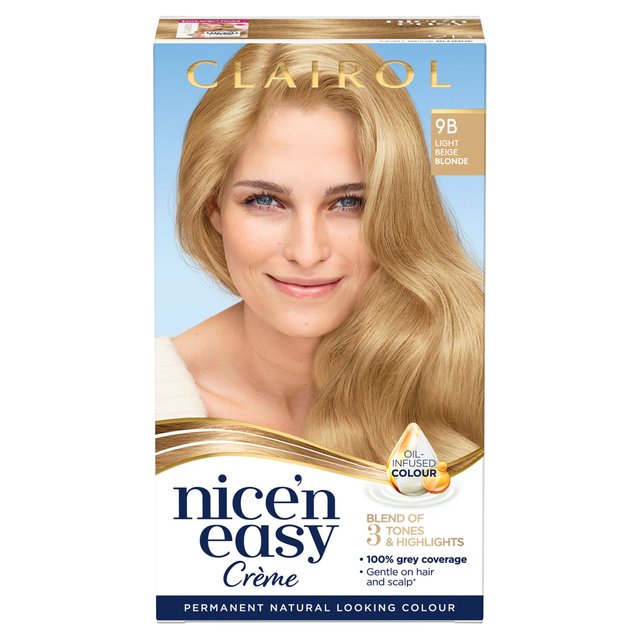 Clairol Nice'n Easy Hair Dye 9B Light Beige Blonde GOODS M&S   