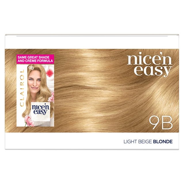 Clairol Nice'n Easy Hair Dye 9B Light Beige Blonde GOODS M&S   