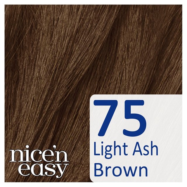 Clairol Nice'n Easy No Ammonia Hair Dye 75 Light Ash Brown GOODS M&S   