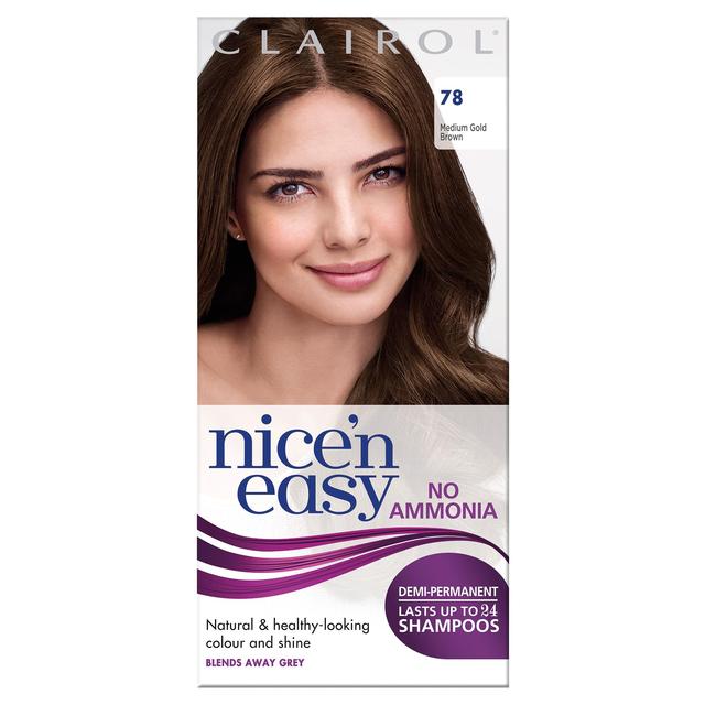 Clairol Nice'n Easy No Ammonia Hair Dye Medium Golden Brown GOODS M&S   