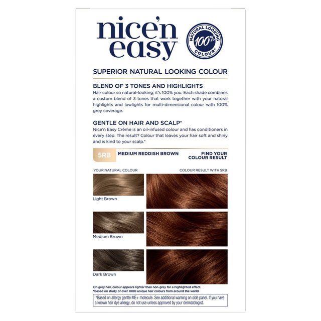 Clairol Nice'n Easy Hair Dye 5RB Medium Reddish Brown GOODS M&S   