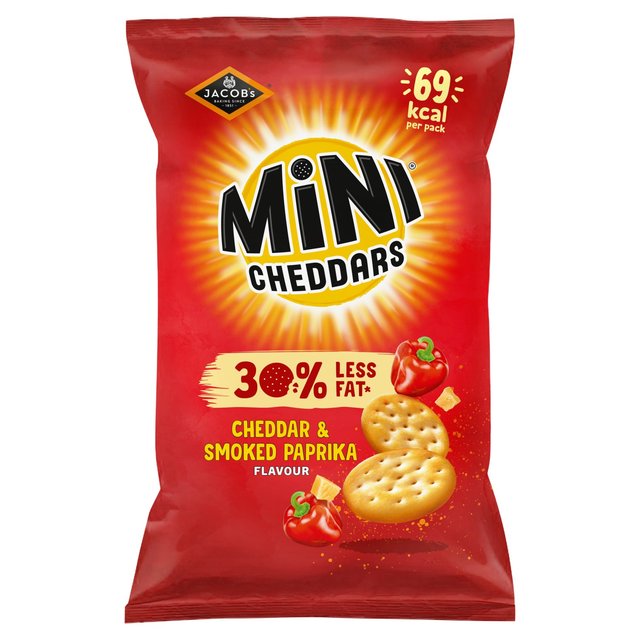 Mini Cheddars 30% Less fat Cheddar & Paprika   115g