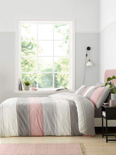 Next Fusion Pink Betley Single Duvet Cover and Pillowcase Set- Buy online at McGrocer