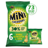 Mini Cheddars 30% Less fat Gloucester & Chive Multipack   6 per pack GOODS M&S   