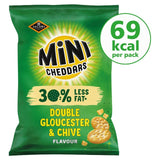 Mini Cheddars 30% Less fat Gloucester & Chive   115g GOODS M&S   