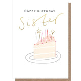 Caroline Gardner Sister Cake Birthday Card GOODS M&S   