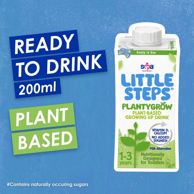 SMA Little Steps Plantygrow Plant-Based Growing Up Drink 1-3 Years   200ml GOODS M&S   