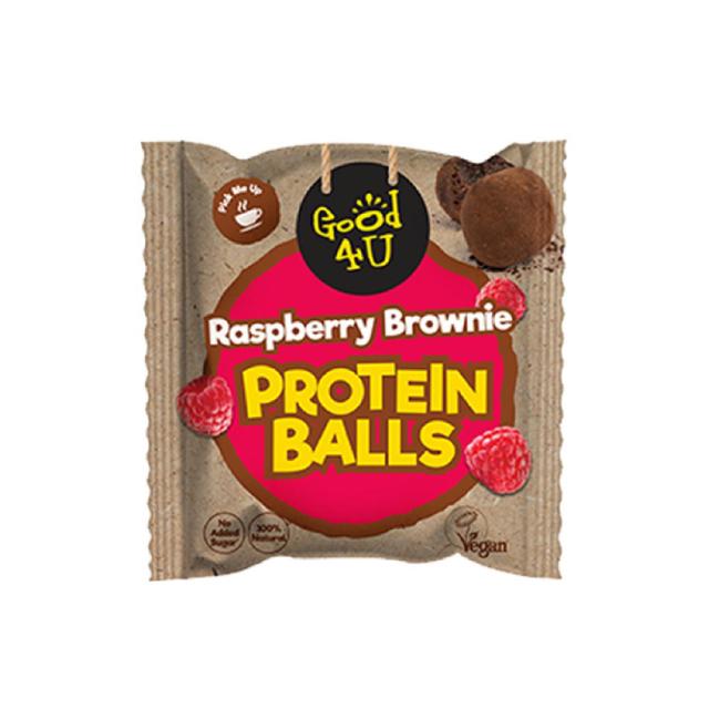 GOOD4U PROTEIN BALLS RASPBERRY BROWNIE MULTIPACK   3 x 40g GOODS M&S   