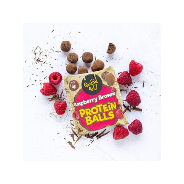 GOOD4U PROTEIN BALLS RASPBERRY BROWNIE MULTIPACK   3 x 40g GOODS M&S   