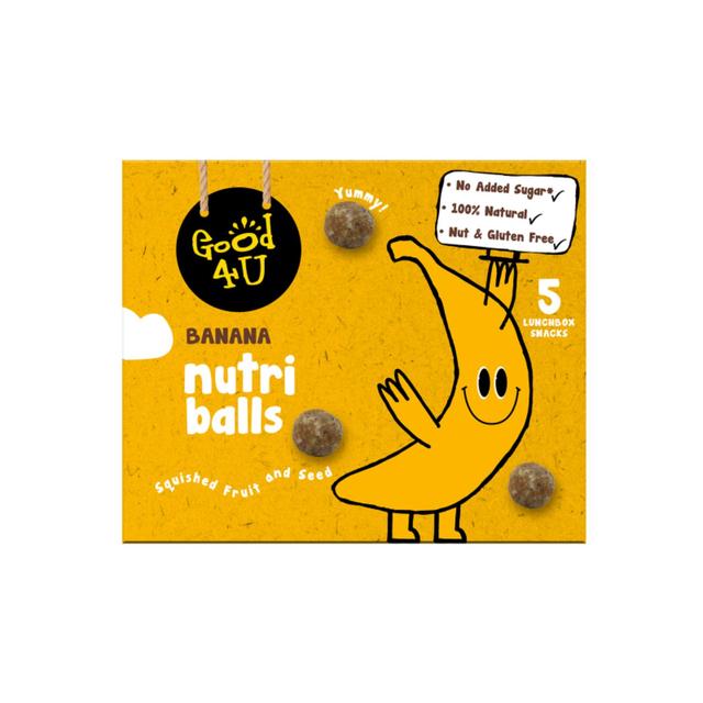 GOOD4U Nutri Balls BANANA MULTIPACK   5 x 20g GOODS M&S   