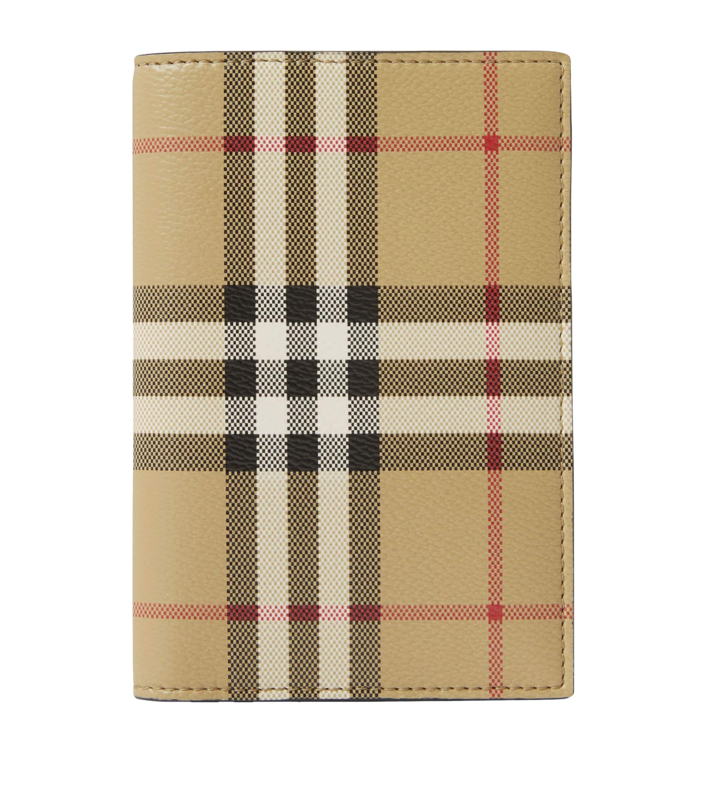 Burberry check passport holder - British product